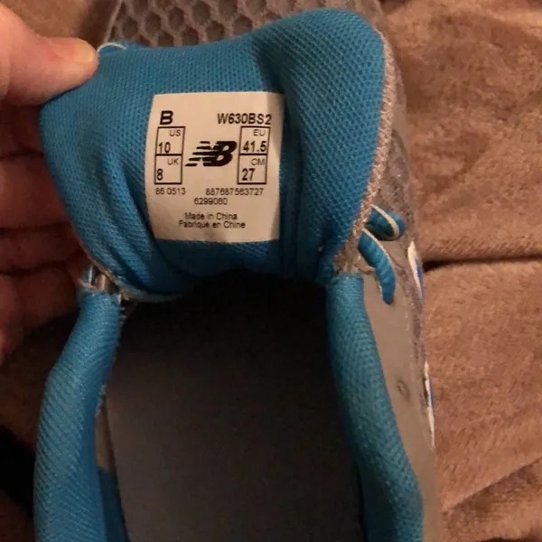 New Balance 630V2 sneakers size 10 great shape gray and teal breathable comfort - Image 9