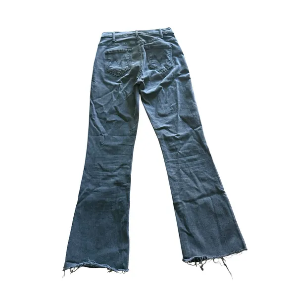 MOTHER The Hustler Ankle Fray Jeans Size 25 Lighting Up Lanterns Gray High Rise - Image 4