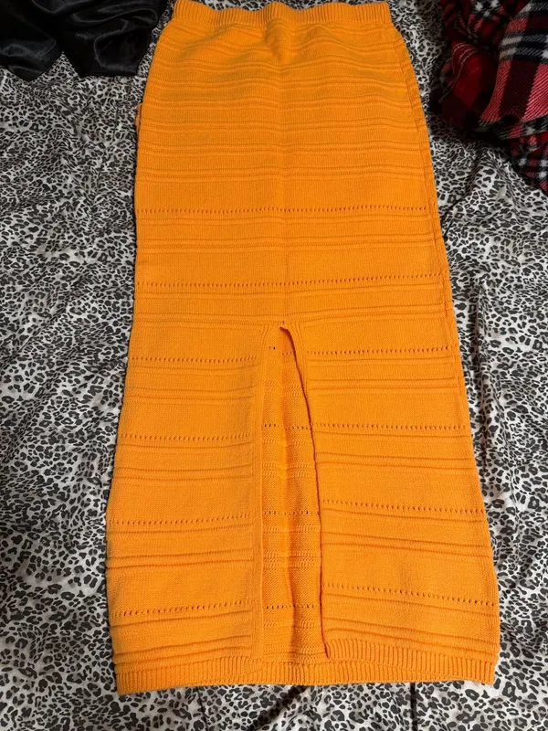 Orange Knitted Set - Image 3
