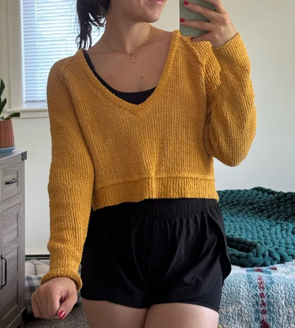 Free People Cropped Sweater - Image 2