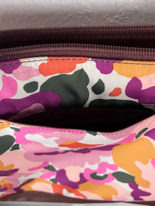 FOSSIL Jenna Floral Double Shoulder Straps Canvas Tote Bag - Image 10