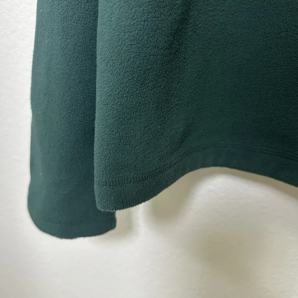 Lands' End Women's Deep Forest‎ Green Fleece Quarter Zip Pull Over Size XL - Image 9