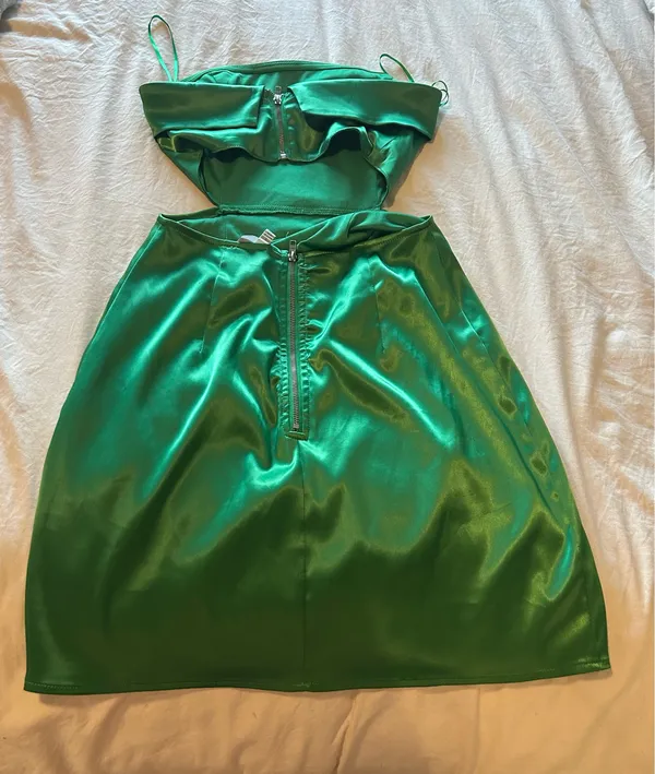 Sky to Moon green mini dress - Image 3