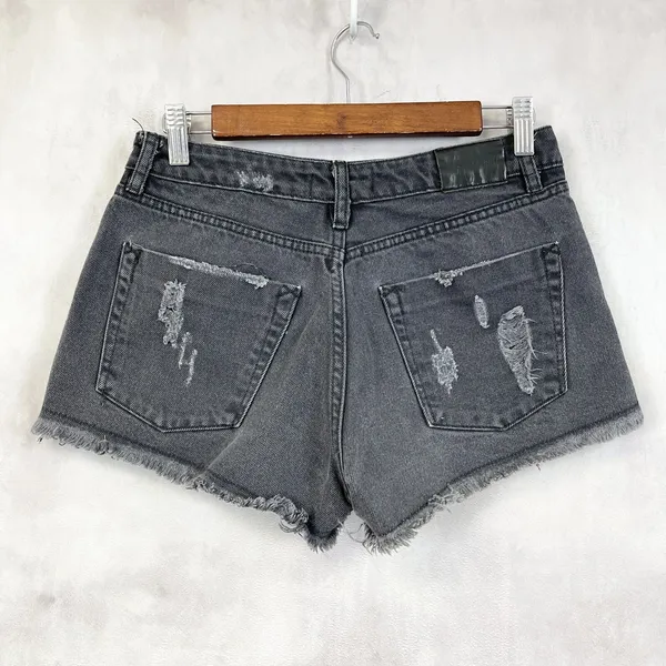 Sincerely Jules Denim Shorts Womens XSmall Distressed Grunge Street‎ Festival - Image 2