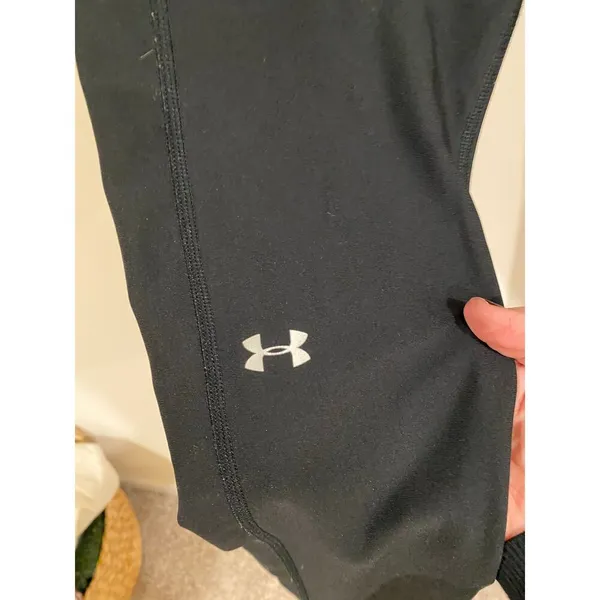 Under Armour HeatGear Pull On Compression Ankle Leggings Black Women's Large - Image 3