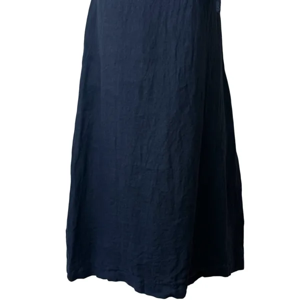 Unbranded‎ 100% Linen Made In Italy Tie Neck A-Line Dress Resort Travel Luxury S - Image 4