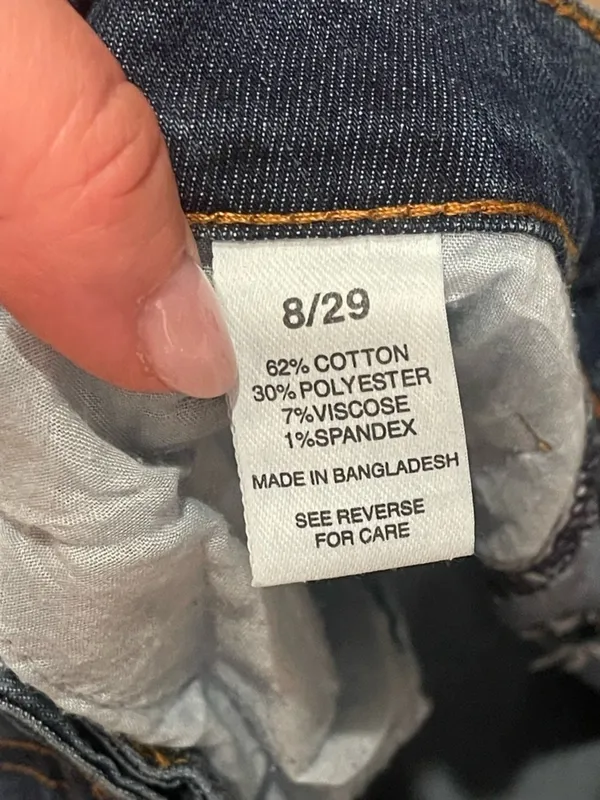 !iT Jeans Mid Rise Relaxed Wide Leg Dark Wash Denim Jeans Size 8 29 NWT - Image 6