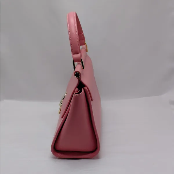 Womens Satchel Handbag Pink Quiet Luxury Coquette Office Chic Wedding Party - Image 5