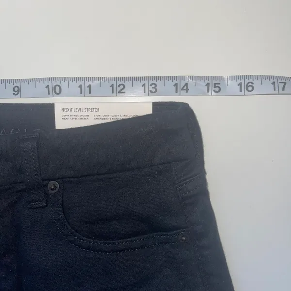 NWT Ne(X)t Level Solid Black High Rise Curvy Shorts - Image 7