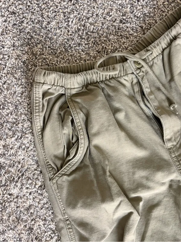 TNA Olive Green Drawstring Joggers - Image 2