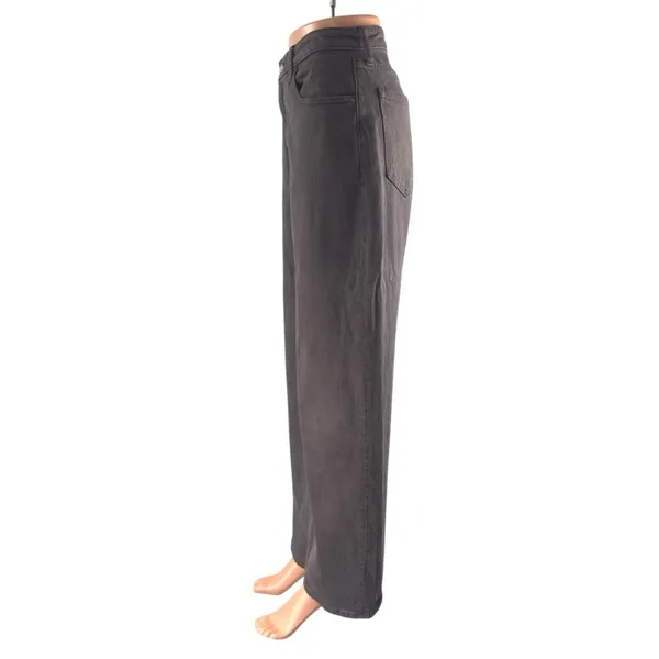 Abercrombie & Fitch The 90s Relaxed High Rise Brown Wide Leg Denim Jeans Size 28 - Image 2