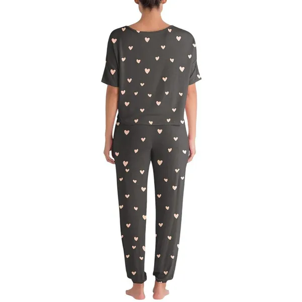 Honeydew Womens Sun Lover Lounge Pants 18988 Black Hearts S - Image 6