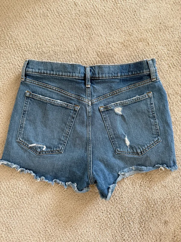 Abercrombie High-Rise Jean Shorts - Image 3