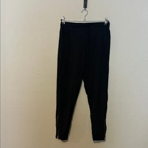 Albion Fit Jetsetter joggers with Gold‎ Zippers black Size XS - Image 4