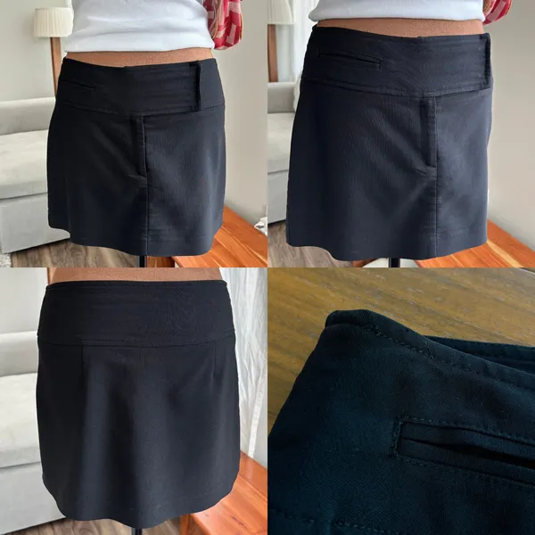Vintage 90s Charlotte Russe Y2K Mini Skirt Large Office Siren Low Rise Boho Glam - Image 7