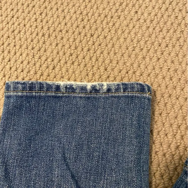 AG The Ex Boyfriend Slim faded distressed cropped jeans 24R. Straight. Stetch - Image 8