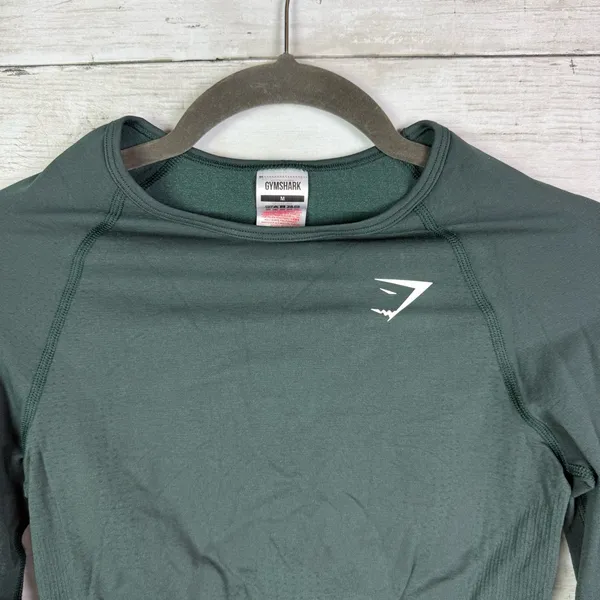 Gymshark Vital Long Sleeve Crop Top Size Medium - Image 3