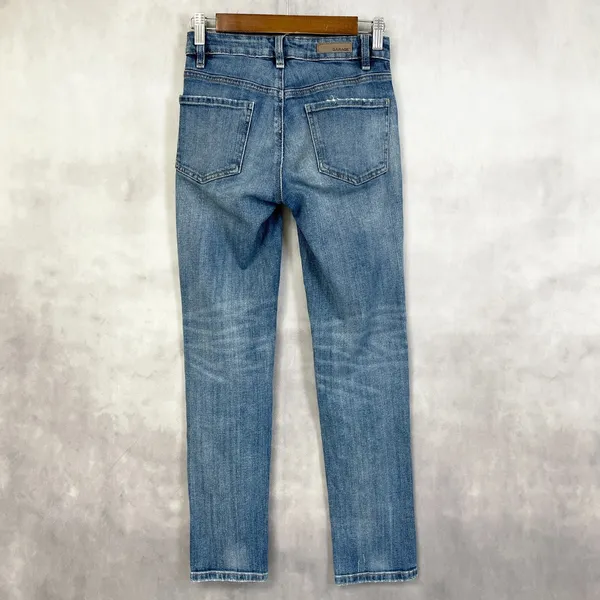 Garage Womens Jeans‎ Girlfriend Distressed Size 00 Low Rise Grunge Thrash Street - Image 2