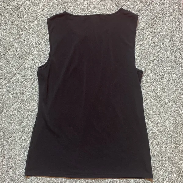 Ann Taylor Black Sleeveless Top - Image 4