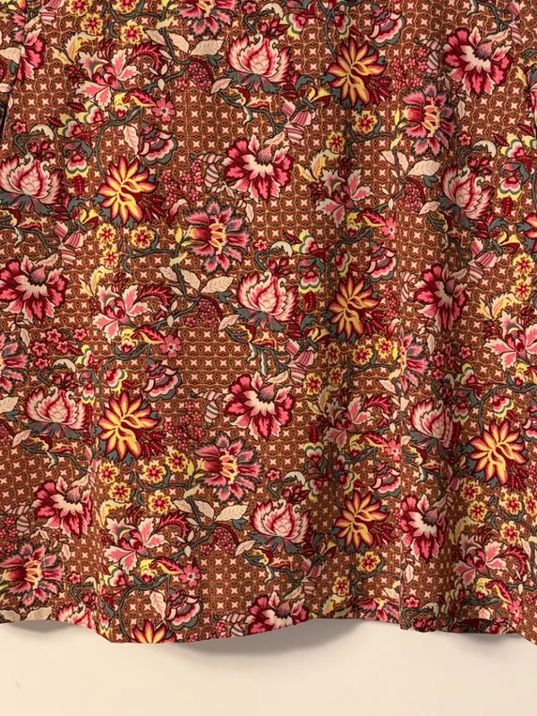 Traffic People blouse size medium floral retro boho metallic colorful - Image 5
