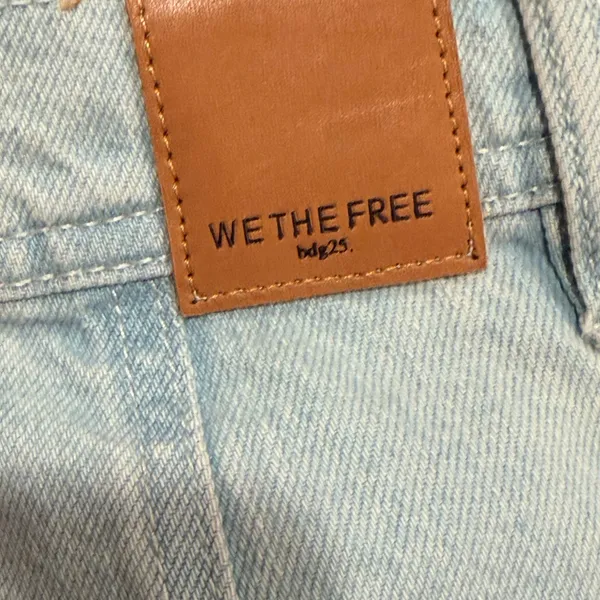 Free People we the free Light Blue‎ extra wide Flare Jeans 26 - Image 6