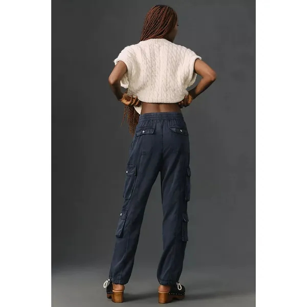 NWT Beach Riot Cassius Pants Dark Navy Blue Size S - Image 2