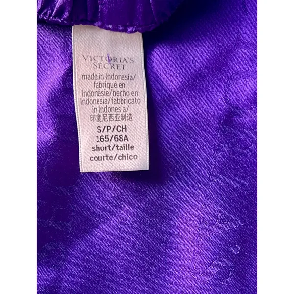 Victoria's Secret Purple Satin Pajama PJ Pants Women's S - Image 3