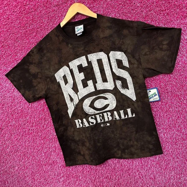 Cincinnati Reds Baseball Training Camp MLB Camo Tie Dye L  - Image 3