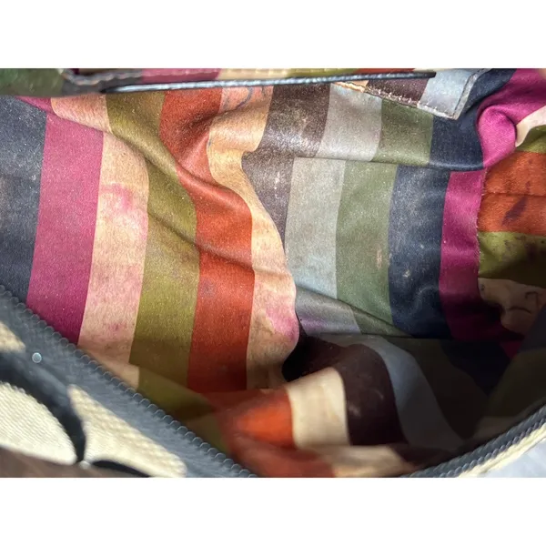 Coach Signature C Canvas Legacy Trim Hobo Shoulder Bag Purse Cosmetic 41642‎ Y2K - Image 10