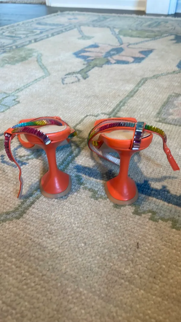Public Desire Tropez Multi Jewel Heel In Orange - Image 5