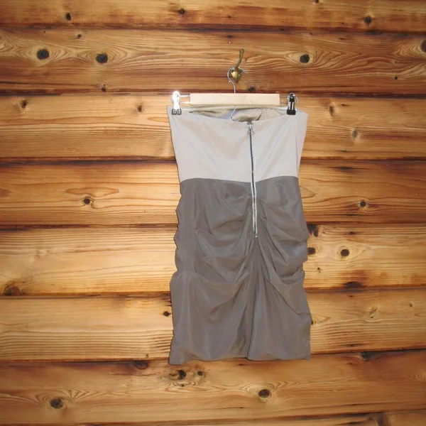 Alice + Olivia Silk Strapless Mini Dress - Image 7