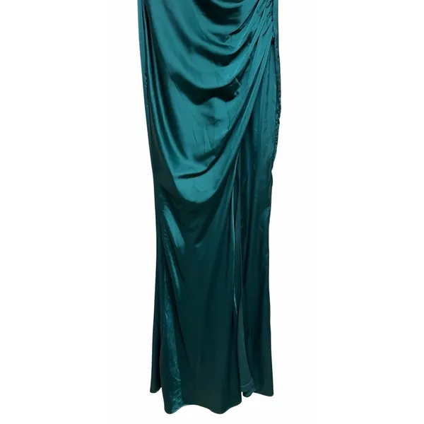 Baltic Born Monet Satin‎ Gown Emerald Green Women's Size Small - Image 5