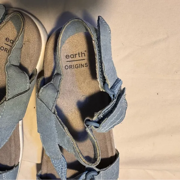 Earth Origins Barely Worn Blue Sandals for Women - Image 2