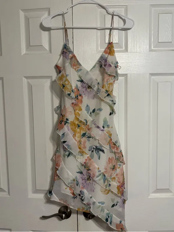 Abercrombie & Fitch Mini Floral Asymmetrical Dress NWT - Image 3