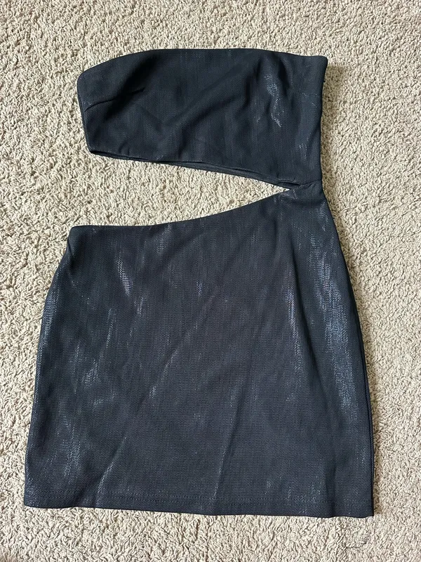 White Fox Black Mini Dresss - Image 3