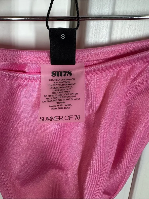 SU78 summer of‎ 78 elodie pink bikini bottom size small new cheeky sexy booty - Image 6