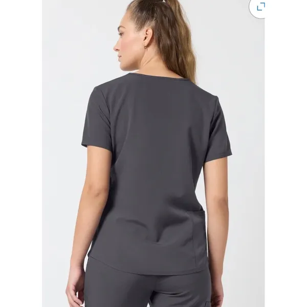 Scrubstar Premium Scrubwear V-Neck Top Pewter Gray Size Medium - Image 2