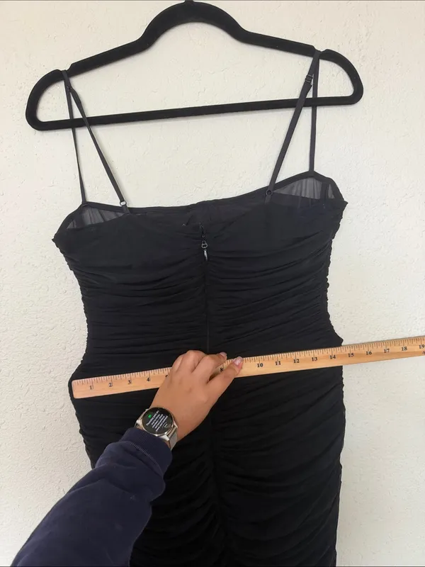 House of CB - FORNARINA Black Organza Mesh Maxi Dress - Size L NWOT - Image 11
