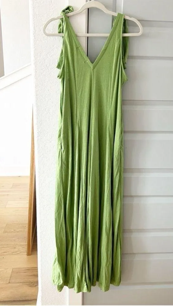 New Free People Beach Alice One Piece Jumpsuit Green - Image 8
