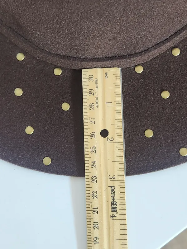 Cappelli Brown 100% Wool Studded Hat One Size - Image 3