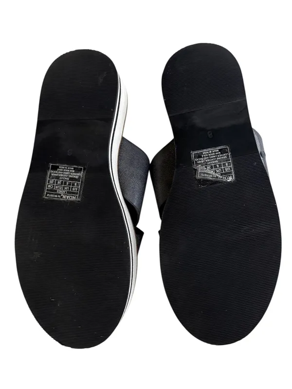 EUC ROAN Bed Stu Leather Shout Sandals Black Size 8 - Image 6