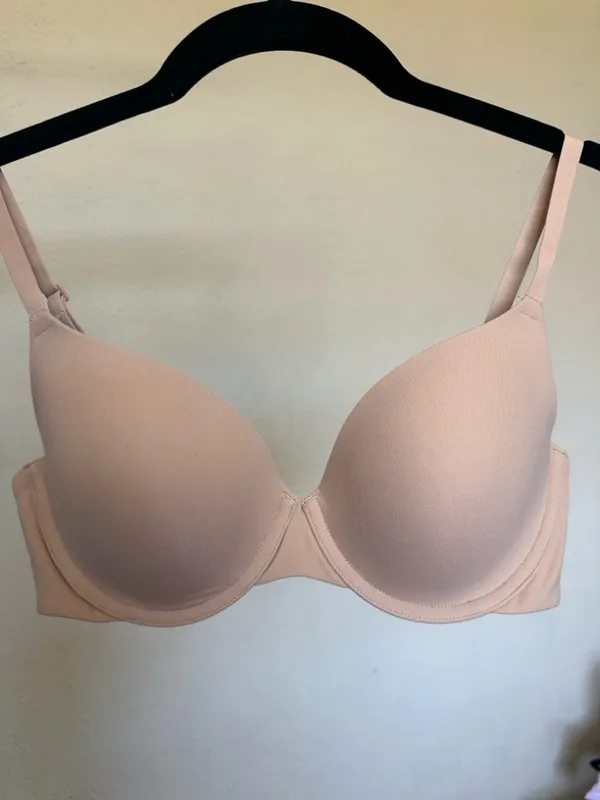 SKIMS‎ Fits Everybody T-Shirt Demi Bra Clay BR-UWR-2294 size 32C Clay - Image 8