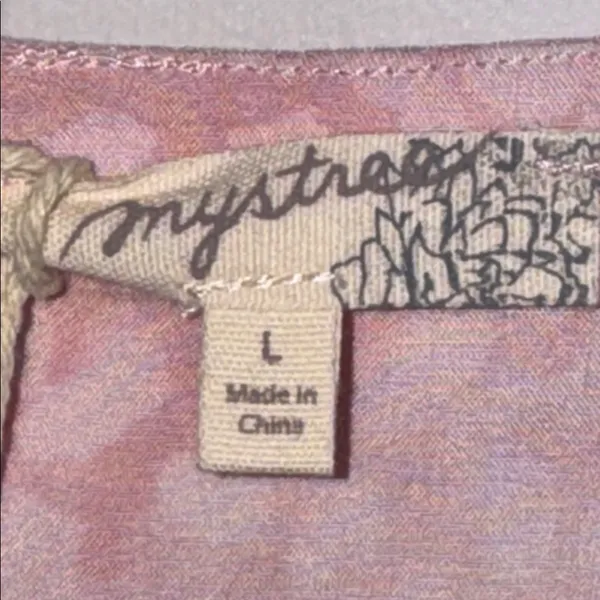 Mystree Tank Top Sleeveless Cami Ombre Pink Leopard Print Women’s L Large - Image 8