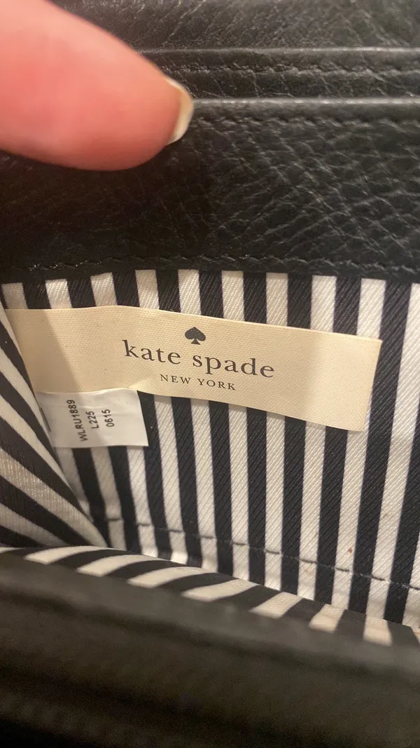 Kate Spade Black Leather Wristlet - Image 6