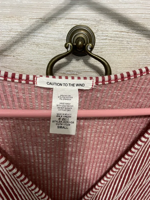Marshall’s Striped Red Blouse  - Image 3