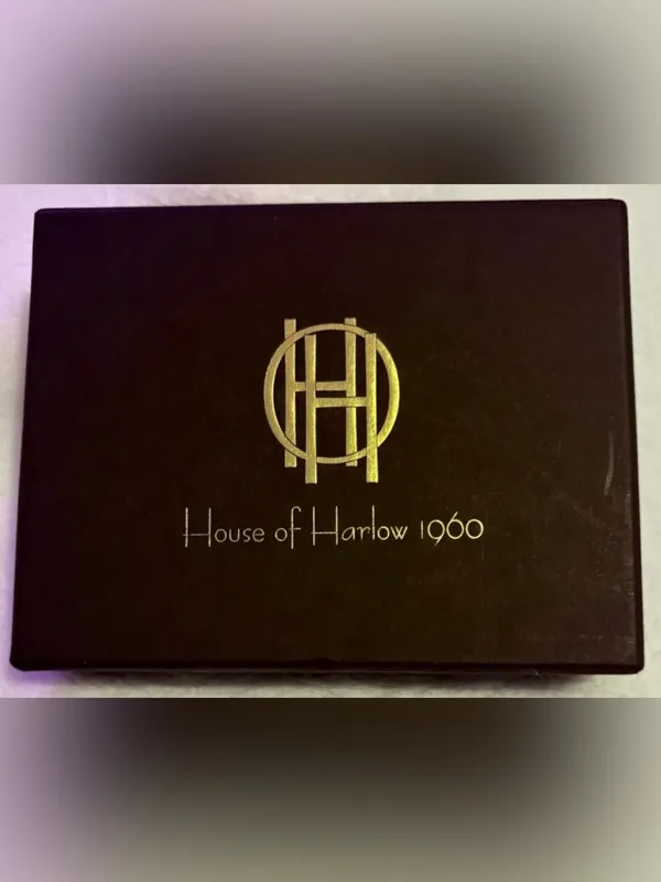 House of Harlow 1960 NWT Women's Black Bifold Wallet Card Case ID Window Boxed - Image 4