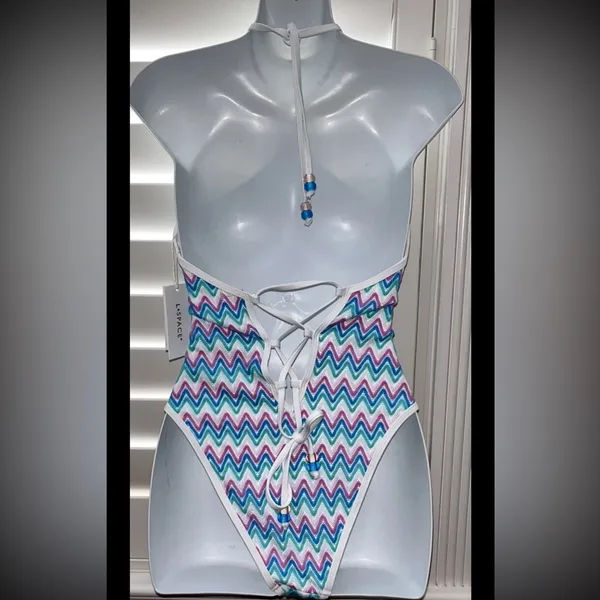 Anthropologie L SPACE Mirabella One-Piece Swimsuit Size Small - Image 4