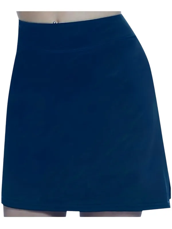 Soft Stretch Skort Navy Blue Women's Skirt Shorts Underneath 3X 18 - Image 3