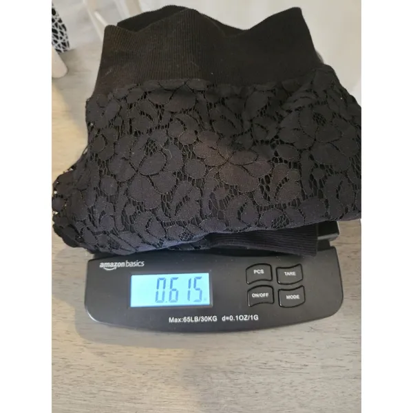​G By Guess Medium Black Floral Lace Full Zip Bomber Jacket Women Ribbed Trim - Image 12