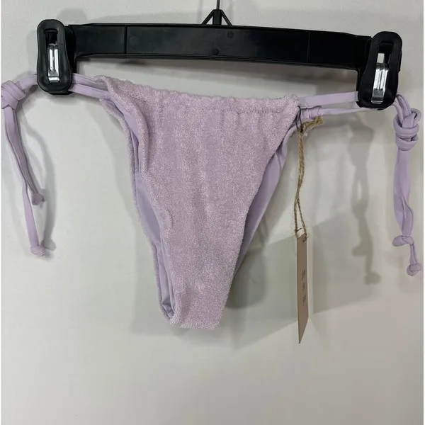 Stone Fox SWIM AURA BOTTOM in Orchid‎ Petal Terry Medium NWT - Image 2